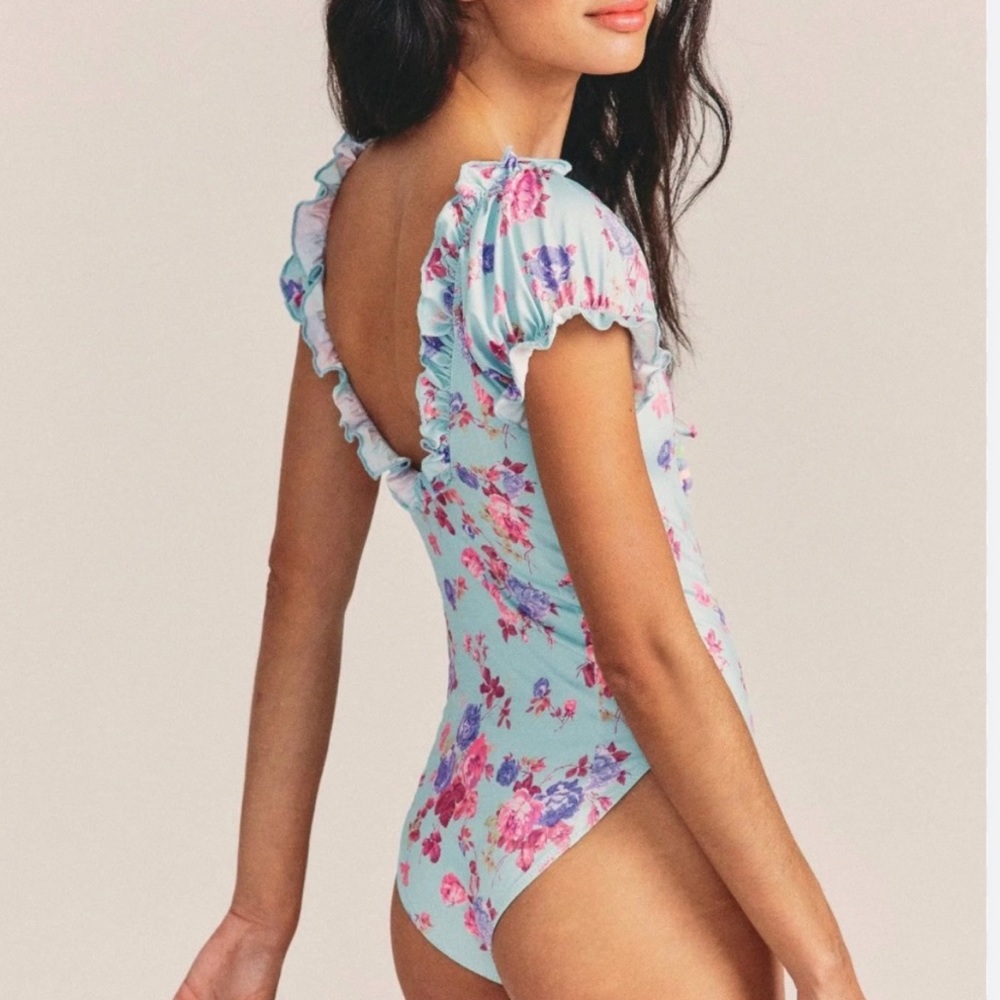LoveShackFancy Corsica Sands Swim Fantasia Swimsuit